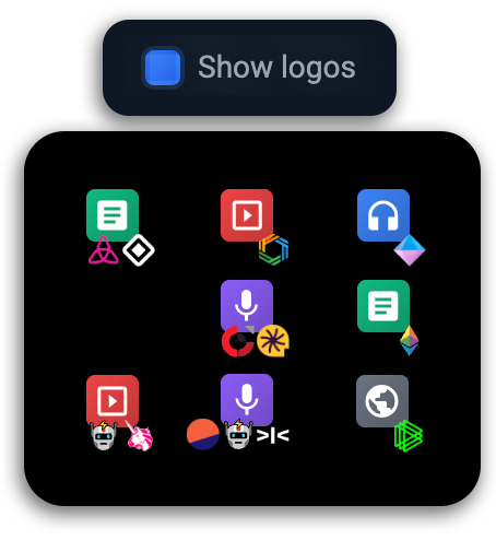 Support for multiple organizational logos per node
